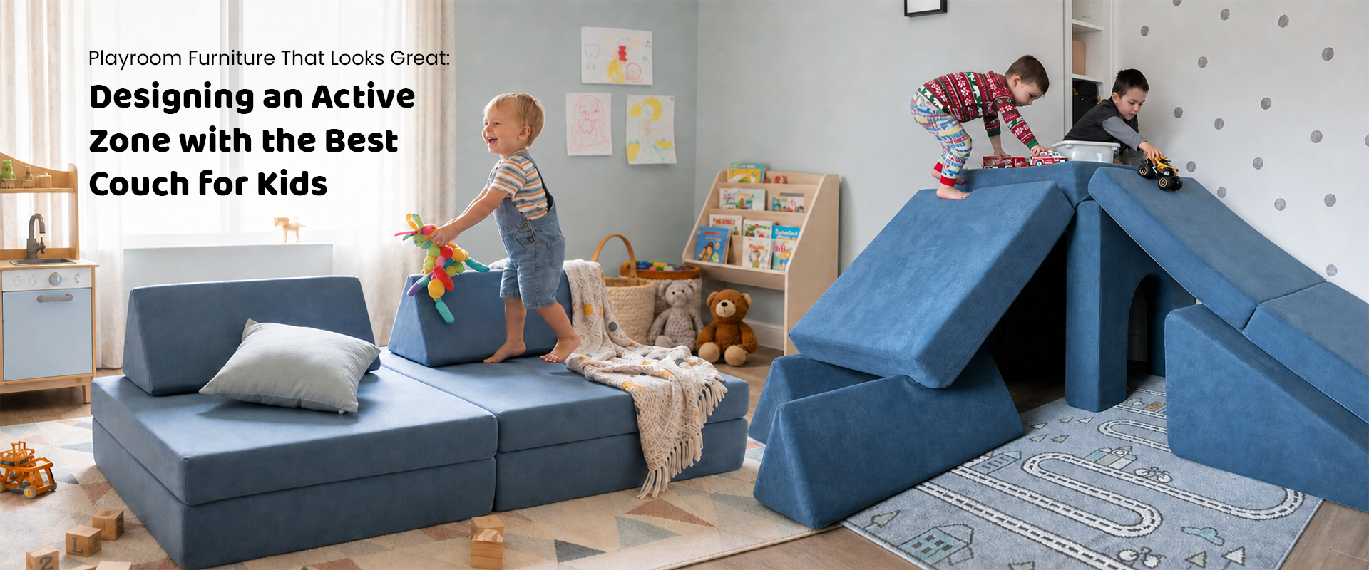 Playroom Furniture That Looks Great: Designing an Active Zone with the Best Couch for Kids